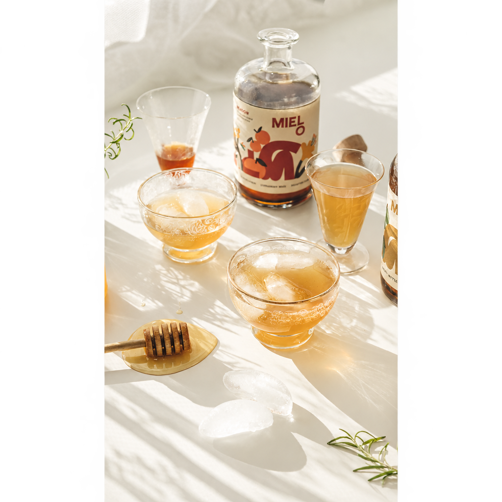 Mielo drinks photo with transparent side padding